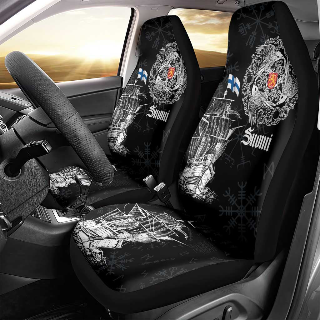 Finland Vikings Culture Car Seat Cover Suomi Viking Ships