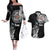 Finland Vikings Culture Couples Matching Off The Shoulder Long Sleeve Dress and Hawaiian Shirt Suomi Viking Ships