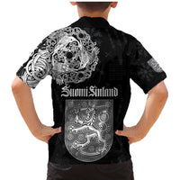 Finland Vikings Culture Family Matching Mermaid Dress and Hawaiian Shirt Suomi Viking Ships