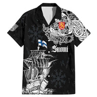 Finland Vikings Culture Family Matching Mermaid Dress and Hawaiian Shirt Suomi Viking Ships