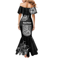 Finland Vikings Culture Family Matching Mermaid Dress and Hawaiian Shirt Suomi Viking Ships