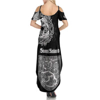 Finland Vikings Culture Family Matching Summer Maxi Dress and Hawaiian Shirt Suomi Viking Ships