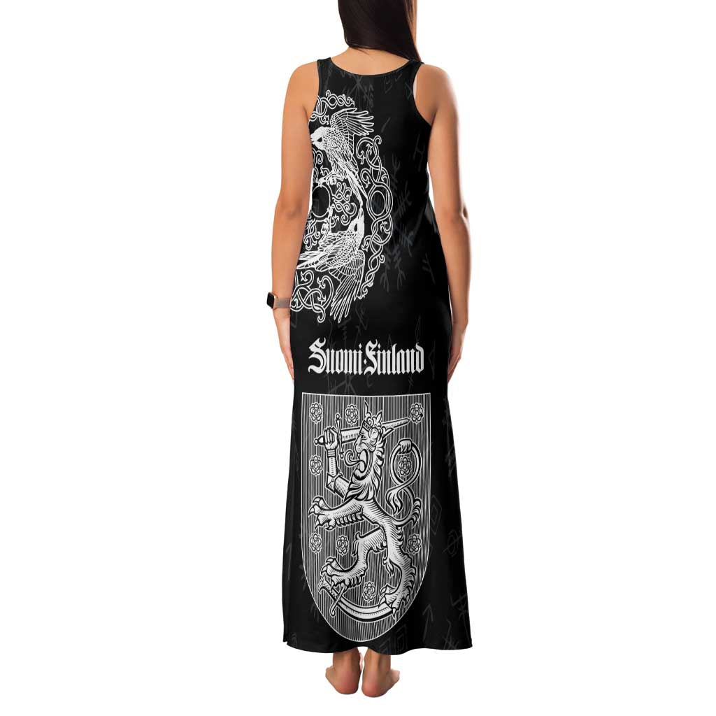 Finland Vikings Culture Family Matching Tank Maxi Dress and Hawaiian Shirt Suomi Viking Ships