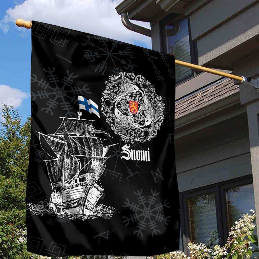 Finland Vikings Culture Garden Flag Suomi Viking Ships