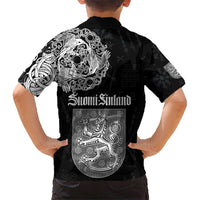 Finland Vikings Culture Kid Hawaiian Shirt Suomi Viking Ships