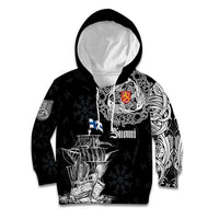 Finland Vikings Culture Kid Hoodie Suomi Viking Ships