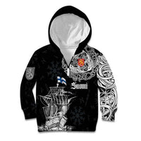 Finland Vikings Culture Kid Hoodie Suomi Viking Ships