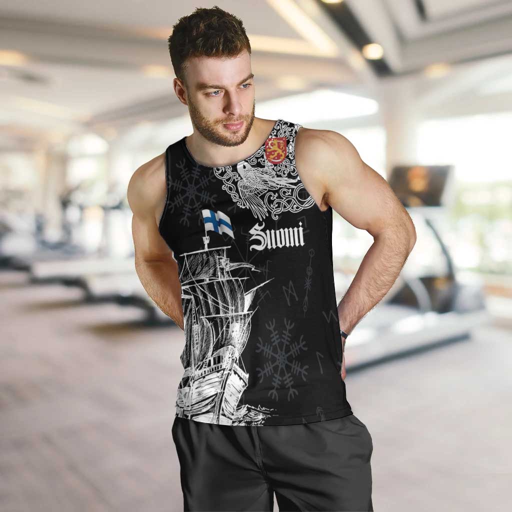 Finland Vikings Culture Men Tank Top Suomi Viking Ships