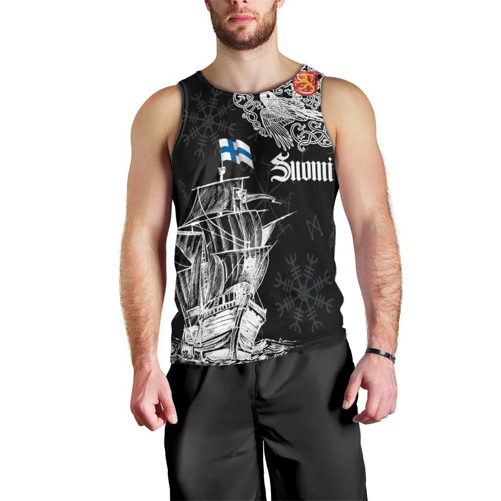 Finland Vikings Culture Men Tank Top Suomi Viking Ships