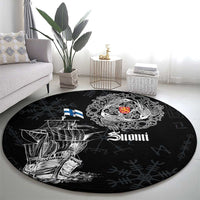Finland Vikings Culture Round Carpet Suomi Viking Ships
