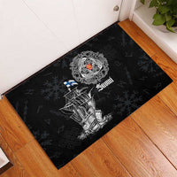 Finland Vikings Culture Rubber Doormat Suomi Viking Ships