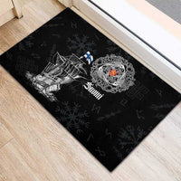 Finland Vikings Culture Rubber Doormat Suomi Viking Ships