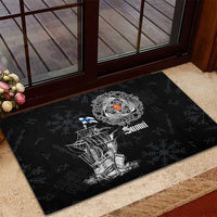 Finland Vikings Culture Rubber Doormat Suomi Viking Ships