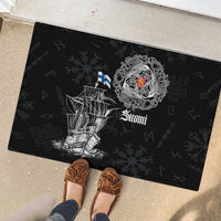 Finland Vikings Culture Rubber Doormat Suomi Viking Ships