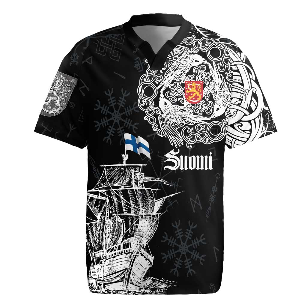Finland Vikings Culture Rugby Jersey Suomi Viking Ships
