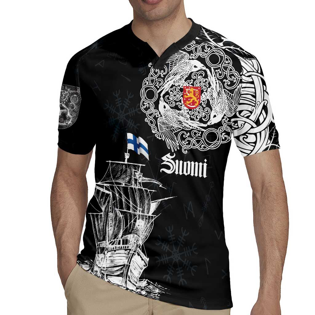 Finland Vikings Culture Rugby Jersey Suomi Viking Ships