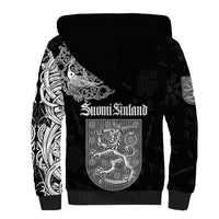 Finland Vikings Culture Sherpa Hoodie Suomi Viking Ships