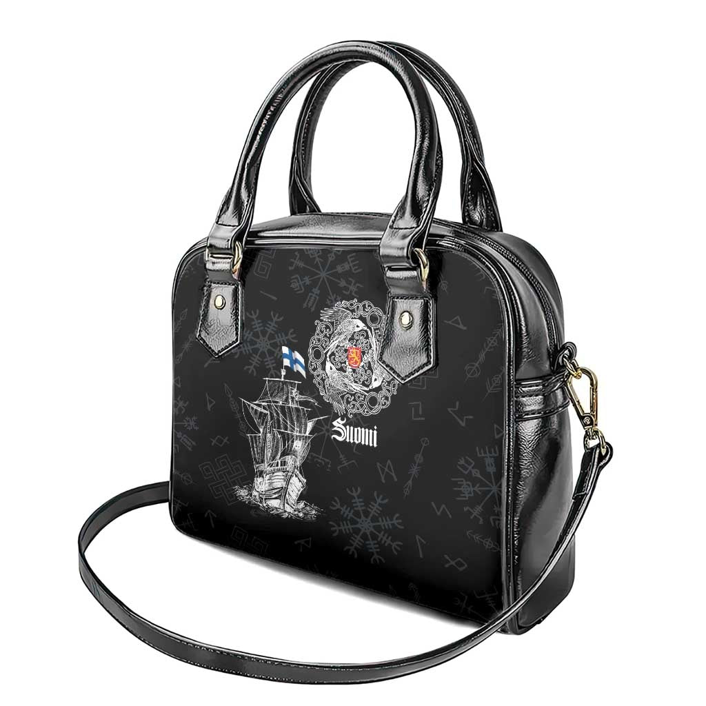 Finland Vikings Culture Shoulder Handbag Suomi Viking Ships