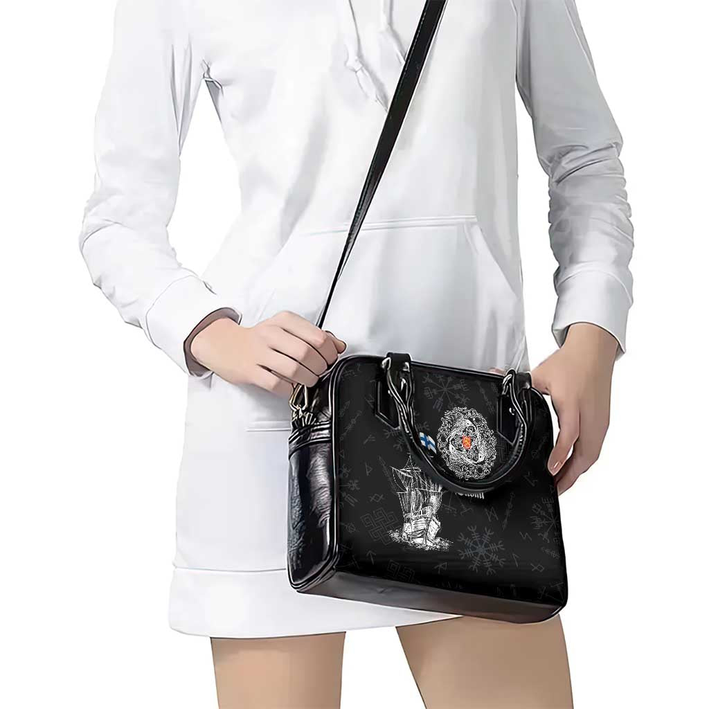 Finland Vikings Culture Shoulder Handbag Suomi Viking Ships