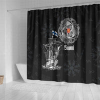 Finland Vikings Culture Shower Curtain Suomi Viking Ships