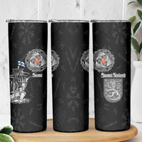 Finland Vikings Culture Skinny Tumbler Suomi Viking Ships