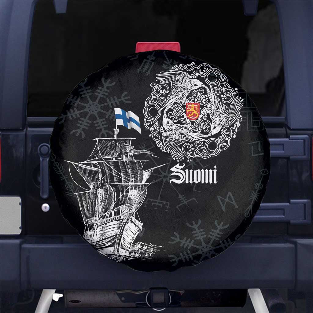 Finland Vikings Culture Spare Tire Cover Suomi Viking Ships