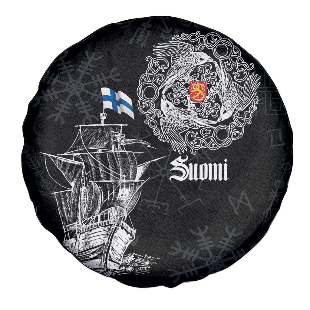 Finland Vikings Culture Spare Tire Cover Suomi Viking Ships