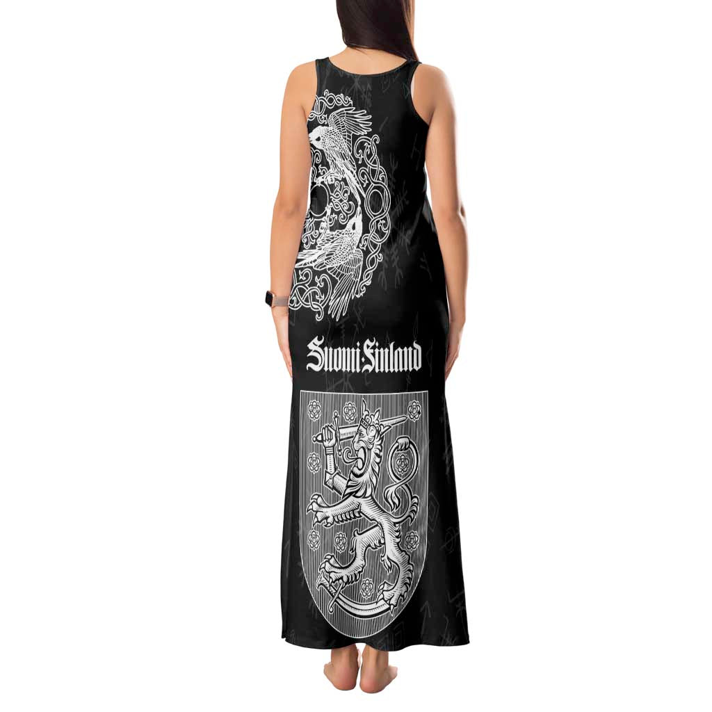 Finland Vikings Culture Tank Maxi Dress Suomi Viking Ships