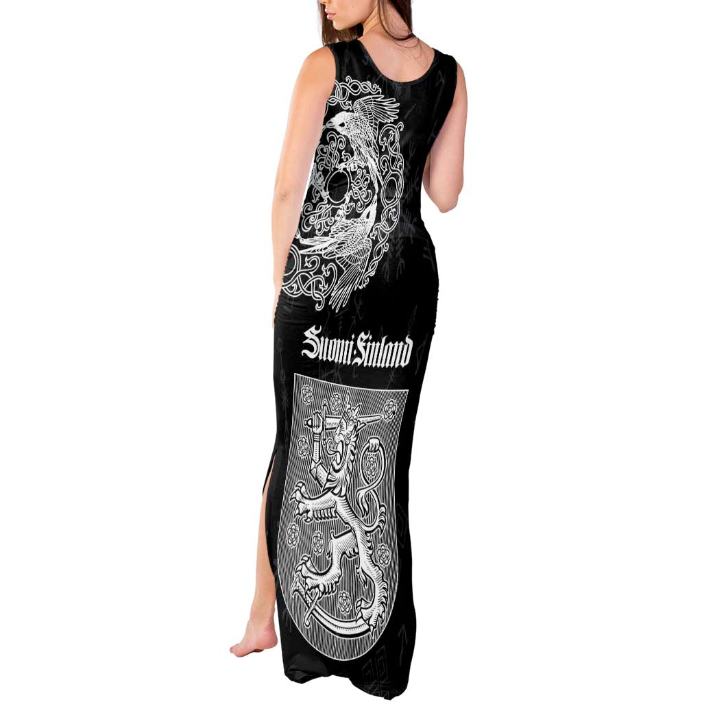 Finland Vikings Culture Tank Maxi Dress Suomi Viking Ships