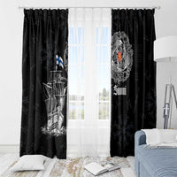 Finland Vikings Culture Window Curtain Suomi Viking Ships