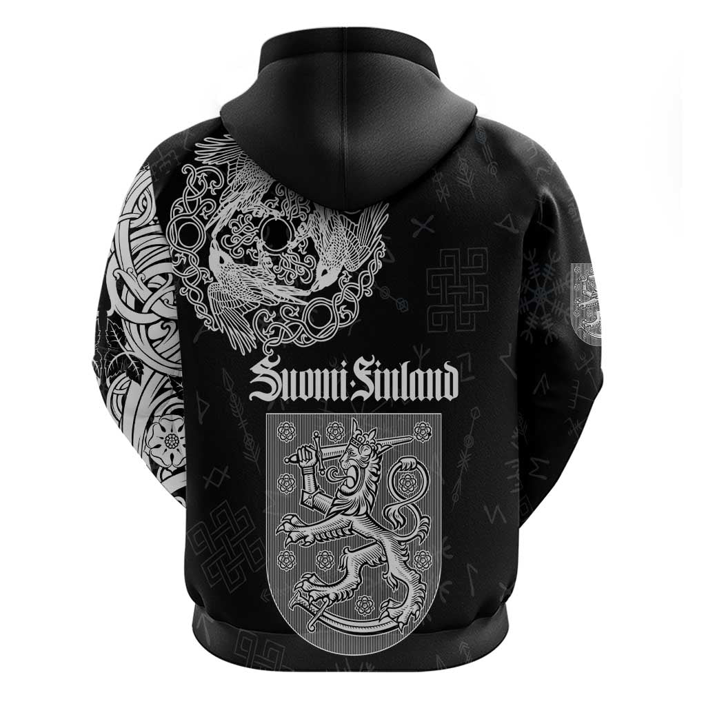 Finland Vikings Culture Zip Hoodie Suomi Viking Ships