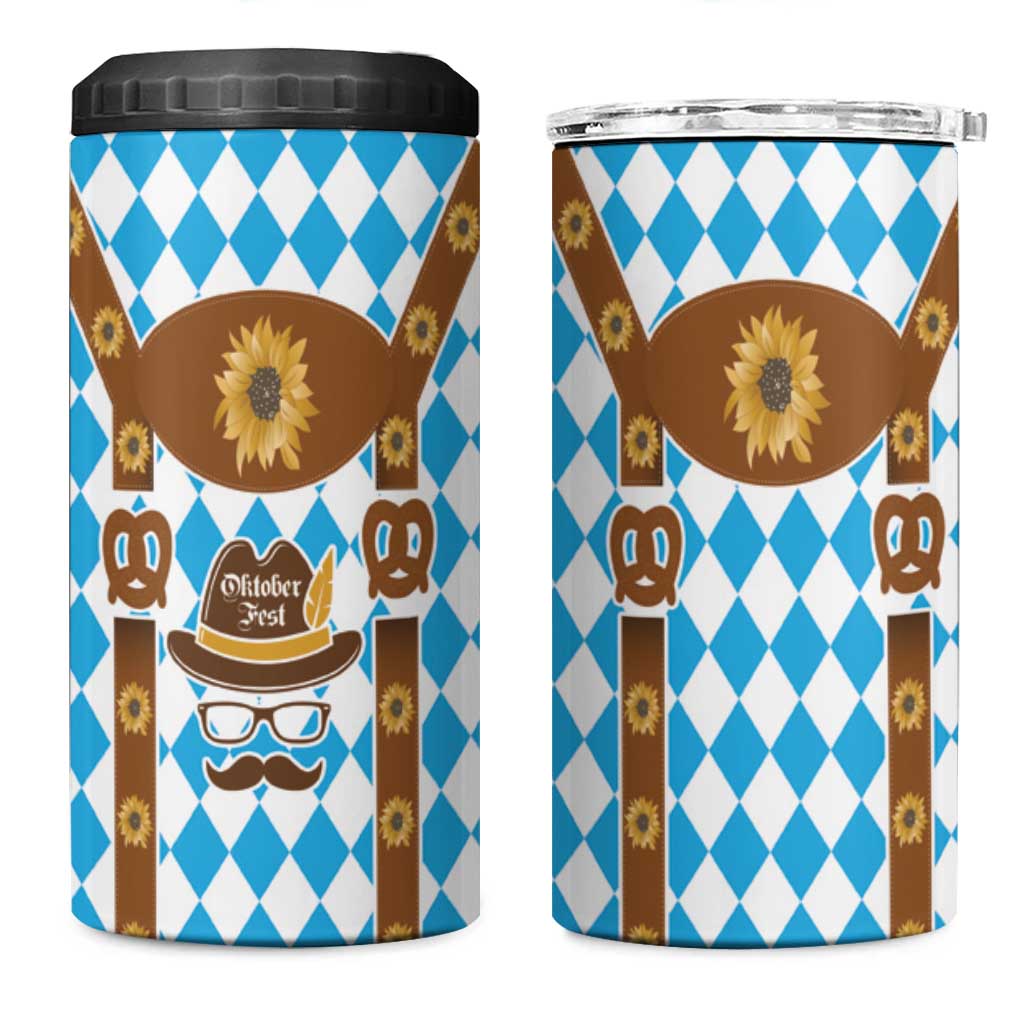 Germany Oktoberfest 4 in 1 Can Cooler Tumbler Lederhosen Costume