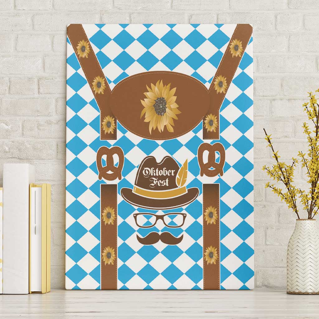 Germany Oktoberfest Canvas Wall Art Lederhosen Costume