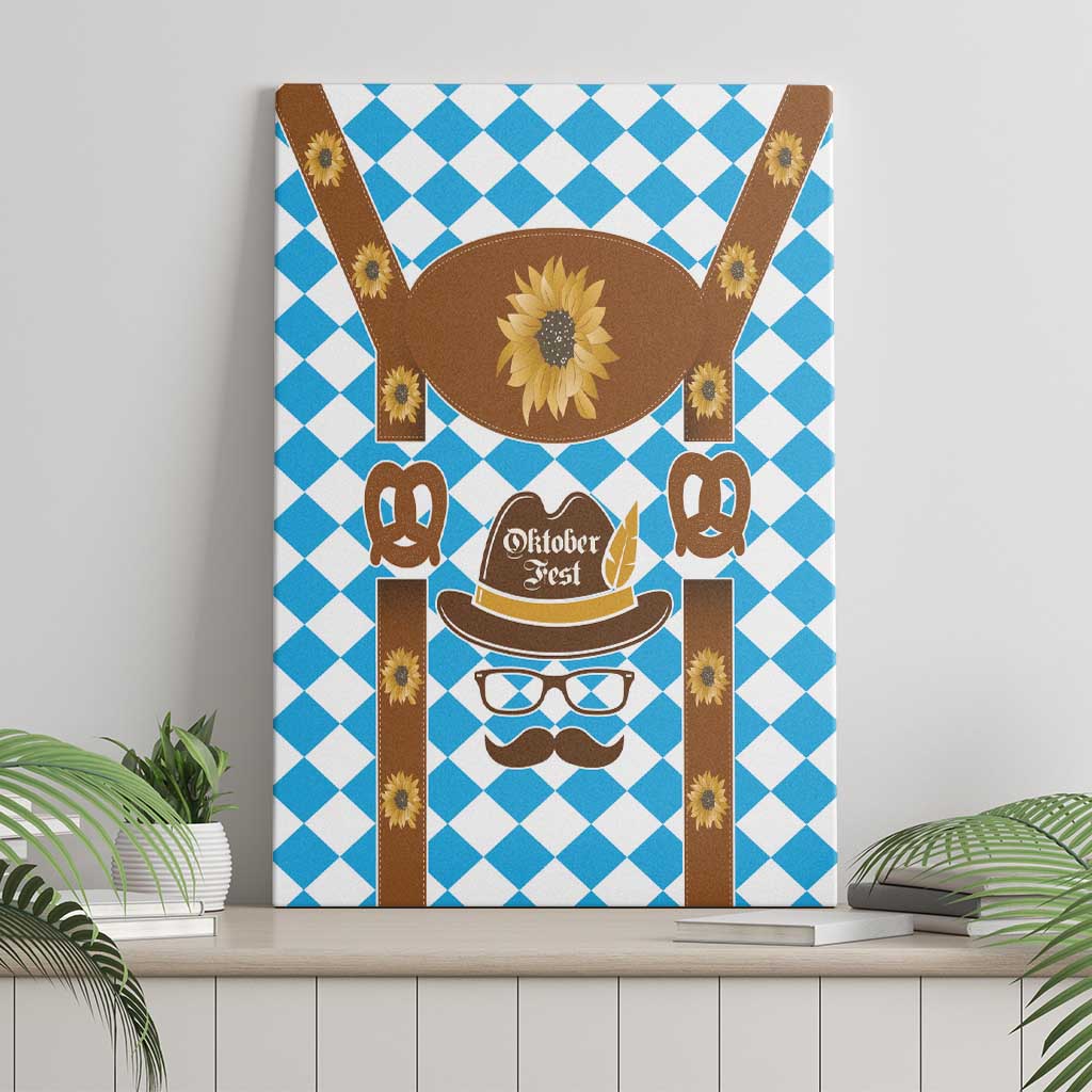 Germany Oktoberfest Canvas Wall Art Lederhosen Costume