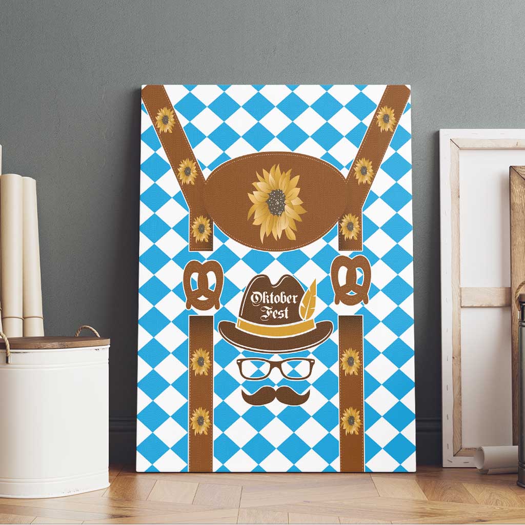 Germany Oktoberfest Canvas Wall Art Lederhosen Costume