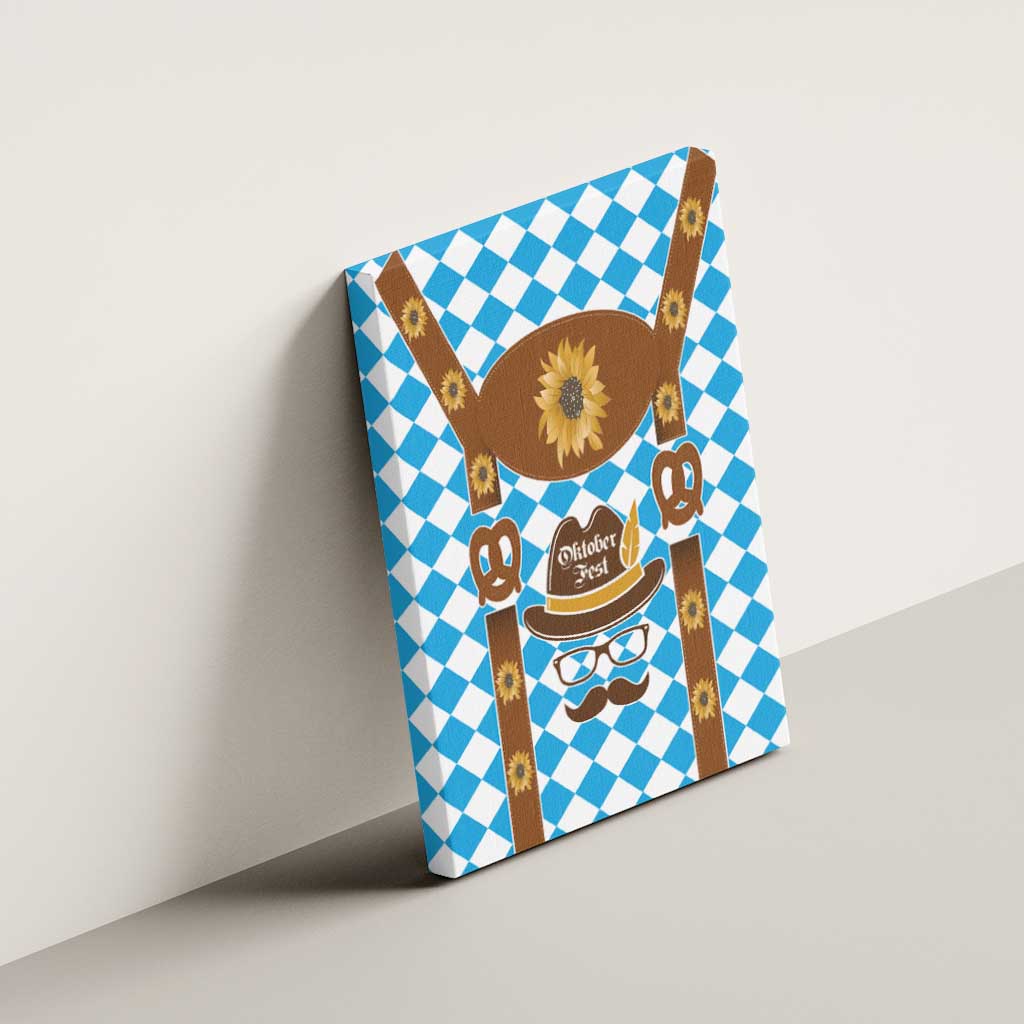 Germany Oktoberfest Canvas Wall Art Lederhosen Costume