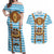 Germany Oktoberfest Couples Matching Off Shoulder Maxi Dress and Hawaiian Shirt Lederhosen Costume