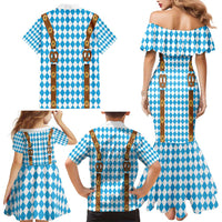 Germany Oktoberfest Family Matching Mermaid Dress and Hawaiian Shirt Lederhosen Costume