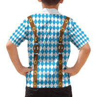 Germany Oktoberfest Family Matching Off The Shoulder Long Sleeve Dress and Hawaiian Shirt Lederhosen Costume