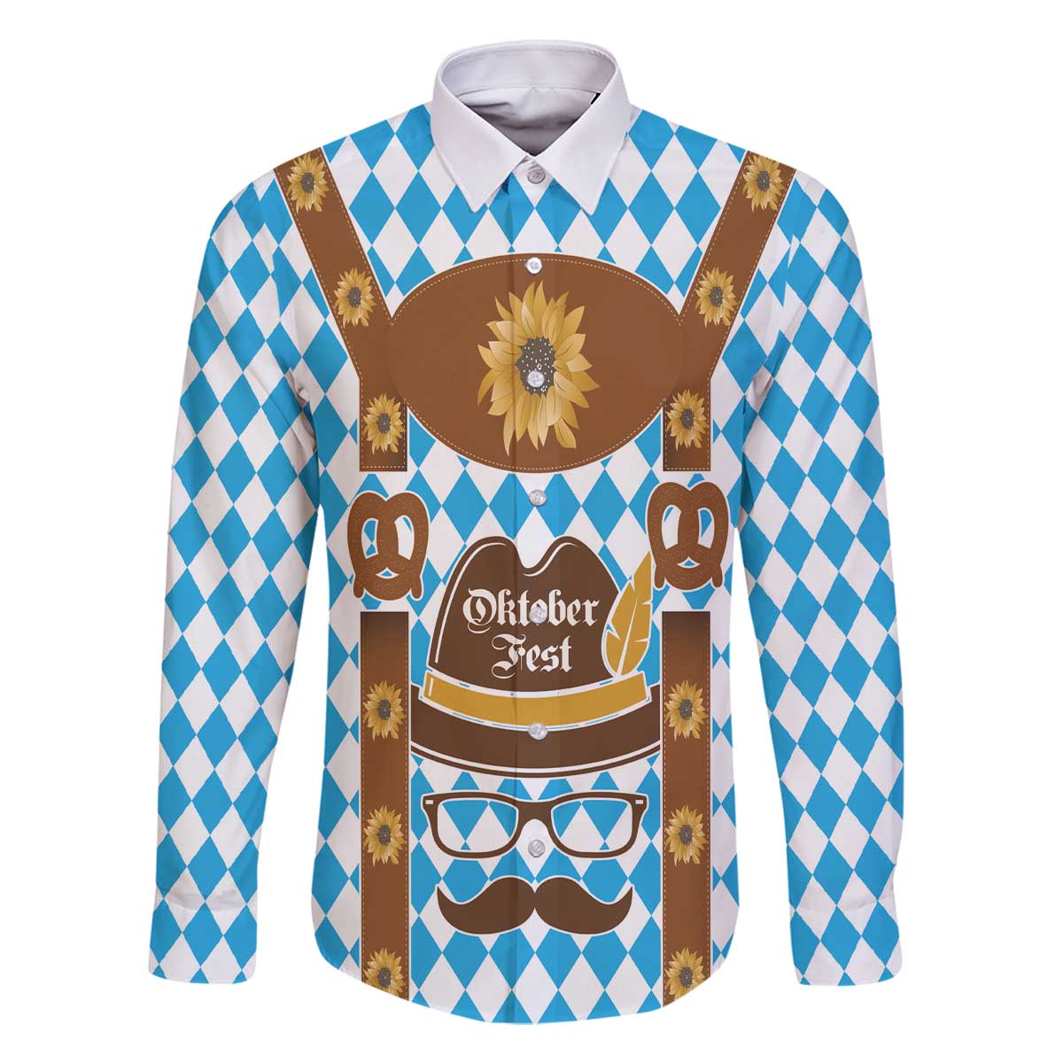 Germany Oktoberfest Family Matching Off The Shoulder Long Sleeve Dress and Hawaiian Shirt Lederhosen Costume