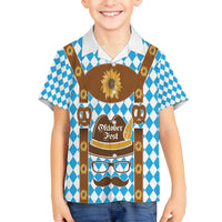Germany Oktoberfest Family Matching Off The Shoulder Long Sleeve Dress and Hawaiian Shirt Lederhosen Costume
