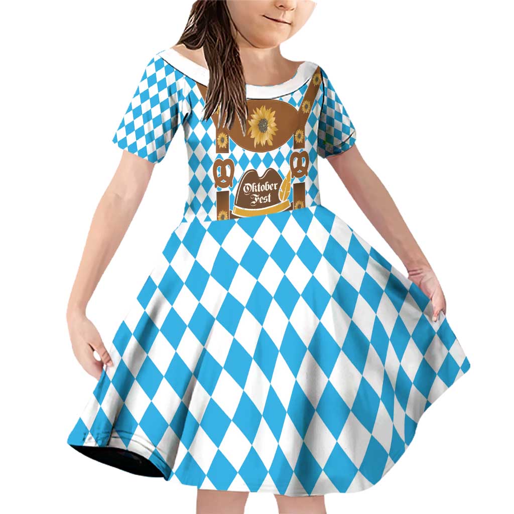 Germany Oktoberfest Family Matching Off Shoulder Short Dress and Hawaiian Shirt Lederhosen Costume