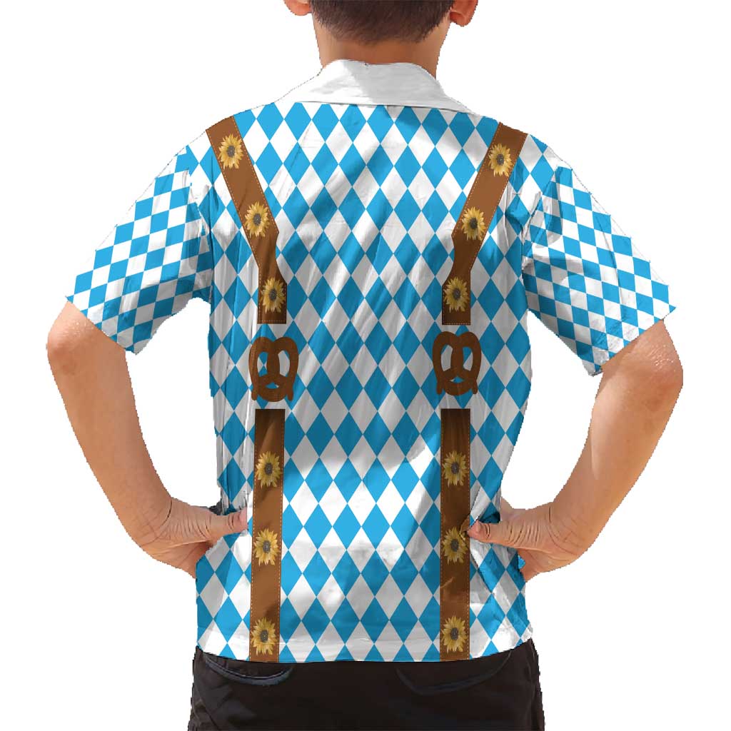 Germany Oktoberfest Family Matching Puletasi and Hawaiian Shirt Lederhosen Costume