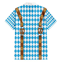 Germany Oktoberfest Family Matching Short Sleeve Bodycon Dress and Hawaiian Shirt Lederhosen Costume