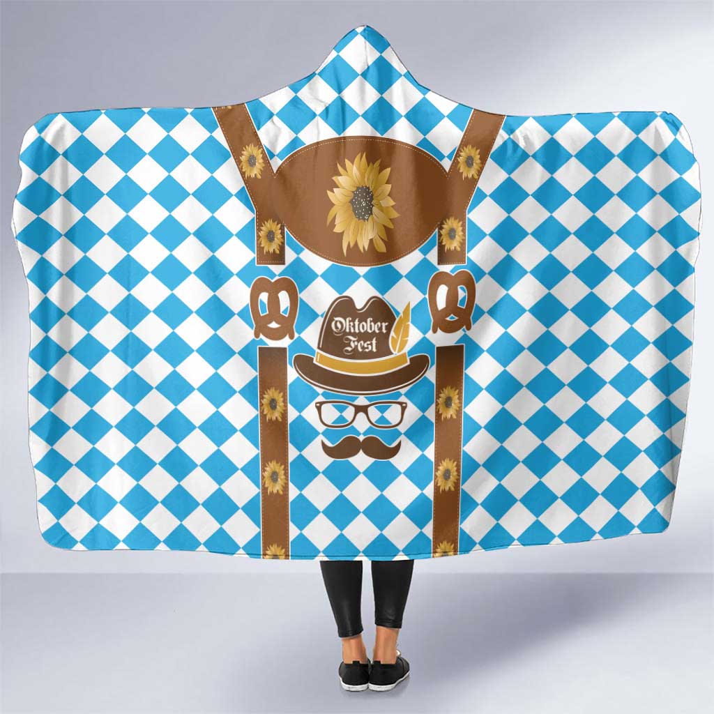 Germany Oktoberfest Hooded Blanket Lederhosen Costume