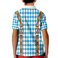 Germany Oktoberfest Kid Polo Shirt Lederhosen Costume