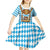 Germany Oktoberfest Kid Short Sleeve Dress Lederhosen Costume