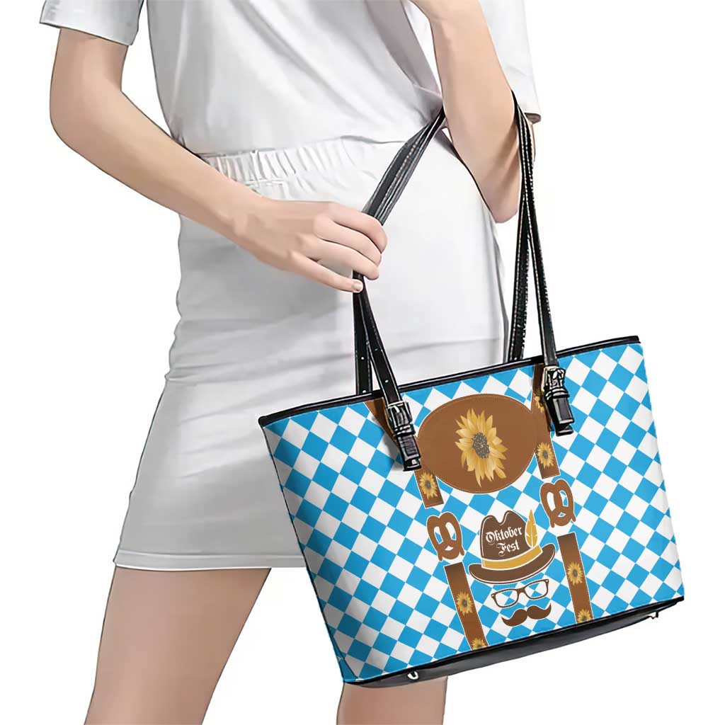Germany Oktoberfest Leather Tote Bag Lederhosen Costume