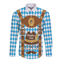 Germany Oktoberfest Long Sleeve Button Shirt Lederhosen Costume