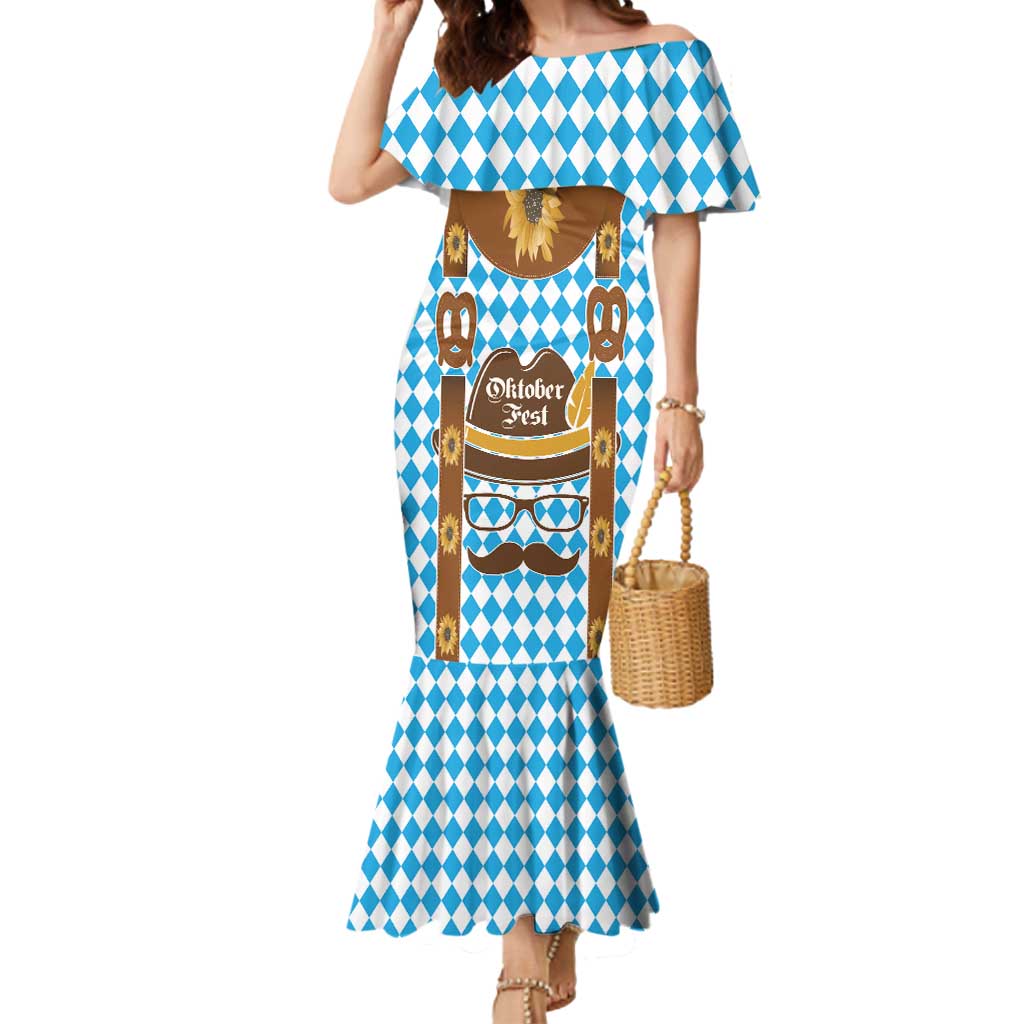 Germany Oktoberfest Mermaid Dress Lederhosen Costume